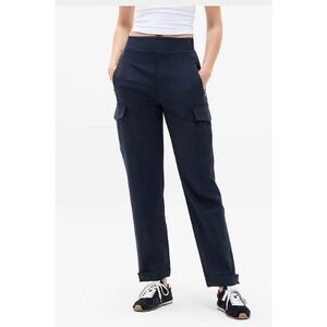 Athleta Women's‎ Size 2 Endless High Rise Cargo Pant Navy Blue Travel 467187 EUC